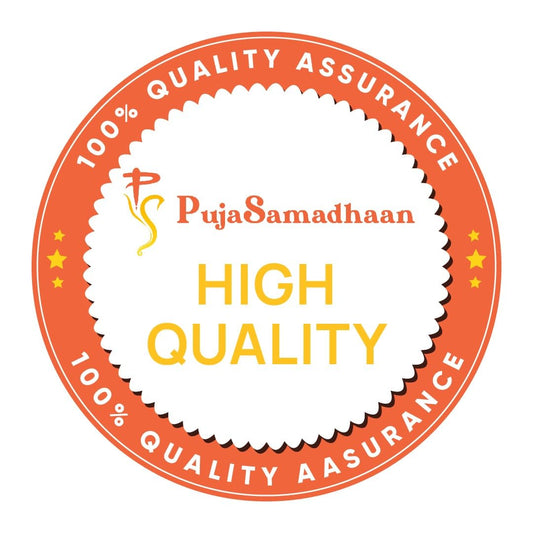 PujaSamadhaan Shankh Chakra Namah of Lord Vishnu Tirupati Balaji | Shankha Chakra Tilak Shankha Gada Padma Gold Plated Wall Hanging, Home Temple Office Table Home Pack fo 1