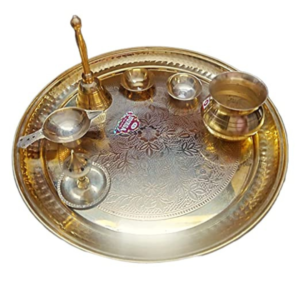 Brass Puja Thali Set