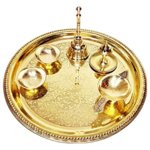 PujaSamadhaan Brass Puja Thali Set