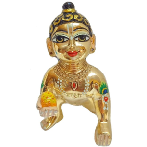 PujaSamadhaan Presents Vrindavan Laddu Gopal Gold Designer